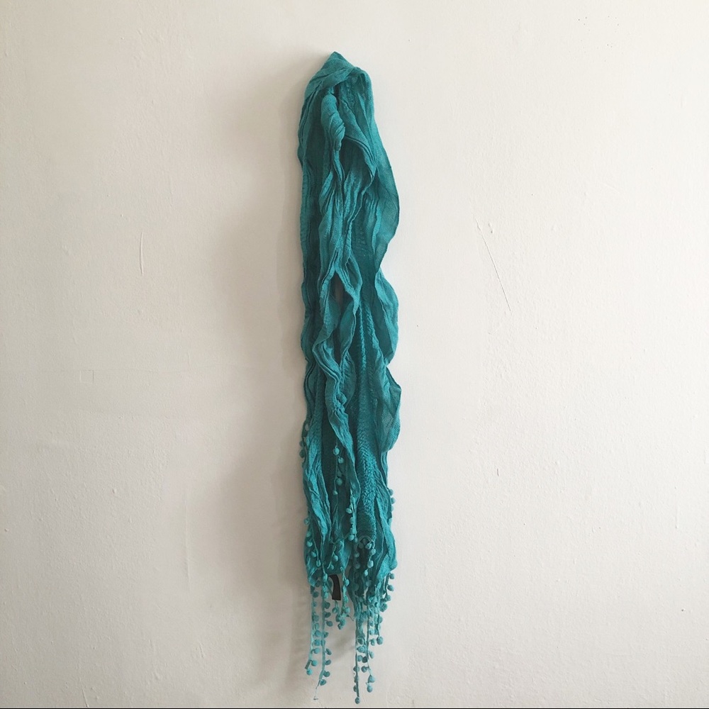 RIKKA Turquoise Boho Scarf 🦊🎈